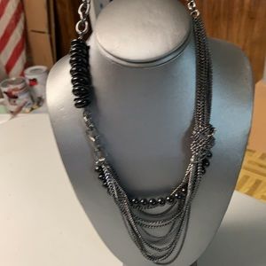 Talbots long black necklace